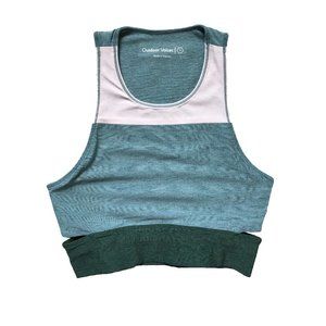 NWOT Outdoor Voices Tri-Tone Slashback Crop Top